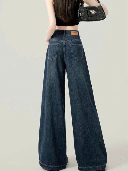 Quần Jeans Suông Ống Đứng Cạp Cao 2 Khuy Túi Cách Điệu Thời Trang ED46 cho phong cách hiện đại