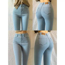 Quần jeans co giãn ôm sát body,quần denim lưng cao phong cách hàn quốc ED36